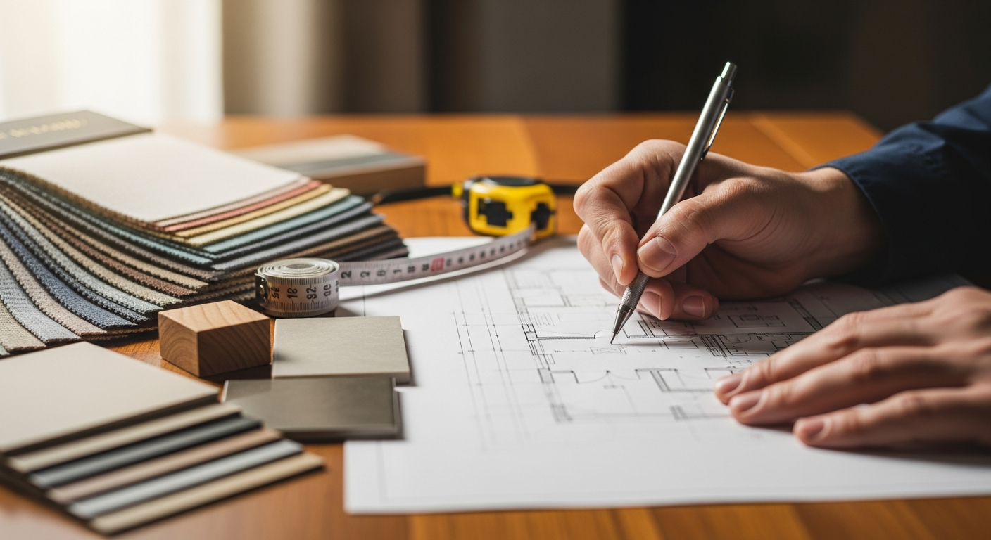 Interior Designer at work